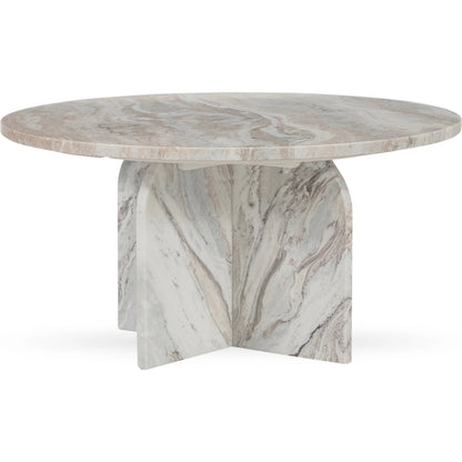 Reilly Marble Coffee Table by Classic Home in gray. Made from sawar toronto marble in a modern style.