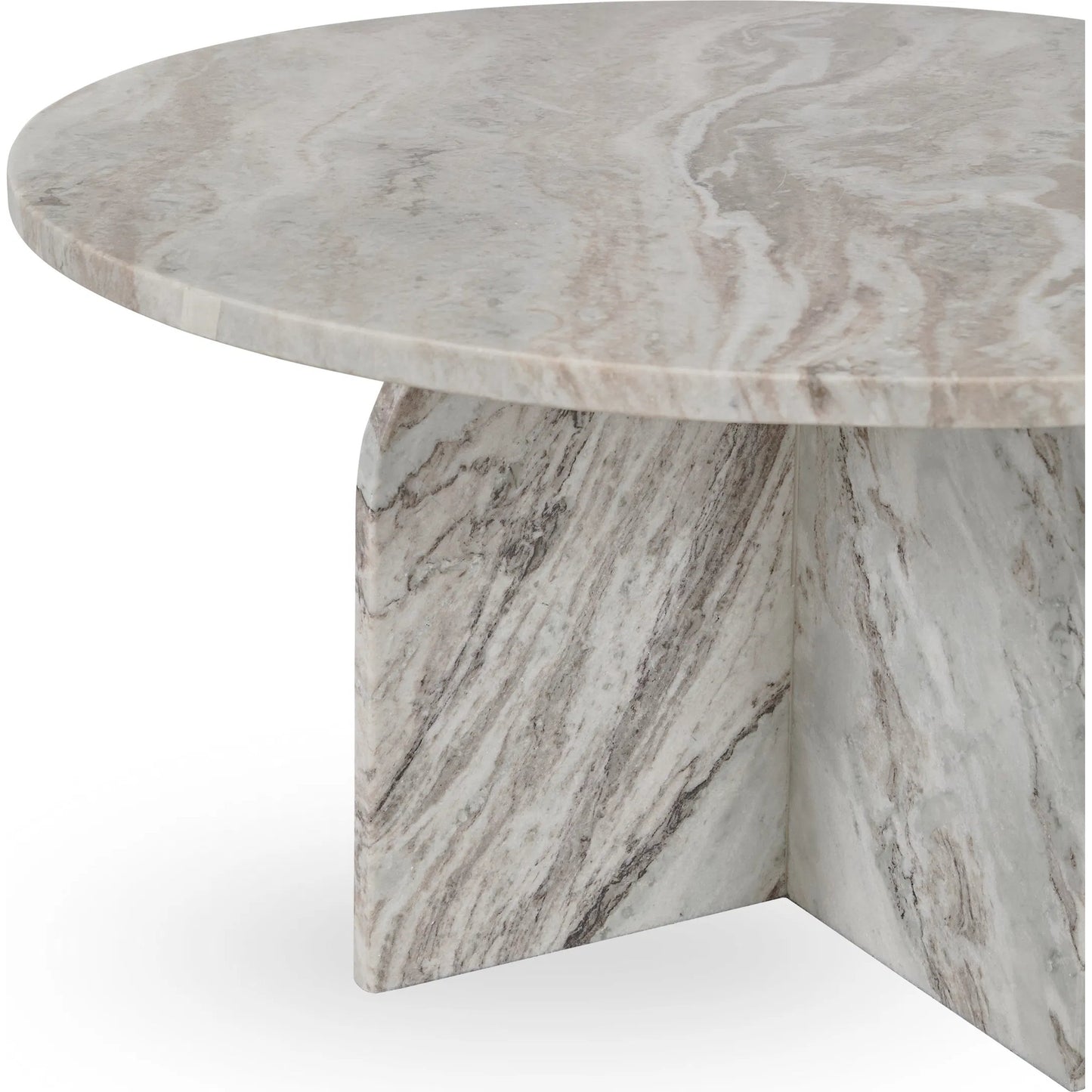 017 SI-2353815 | Closeup | Reilly Marble Coffee Table by Classic Home in gray. Made from sawar toronto marble in a modern style.