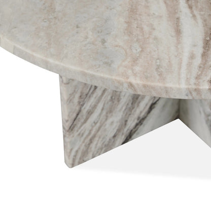 Reilly Marble Coffee Table by Classic Home in gray. Made from sawar toronto marble in a modern style.