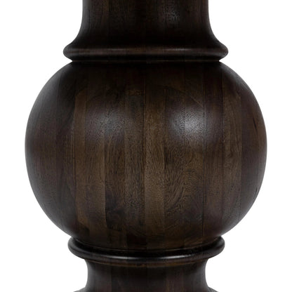 Brookside Round Mango Wood Dinning Table by Classic Home in cocoa brown. Made from mango wood in a traditional style.