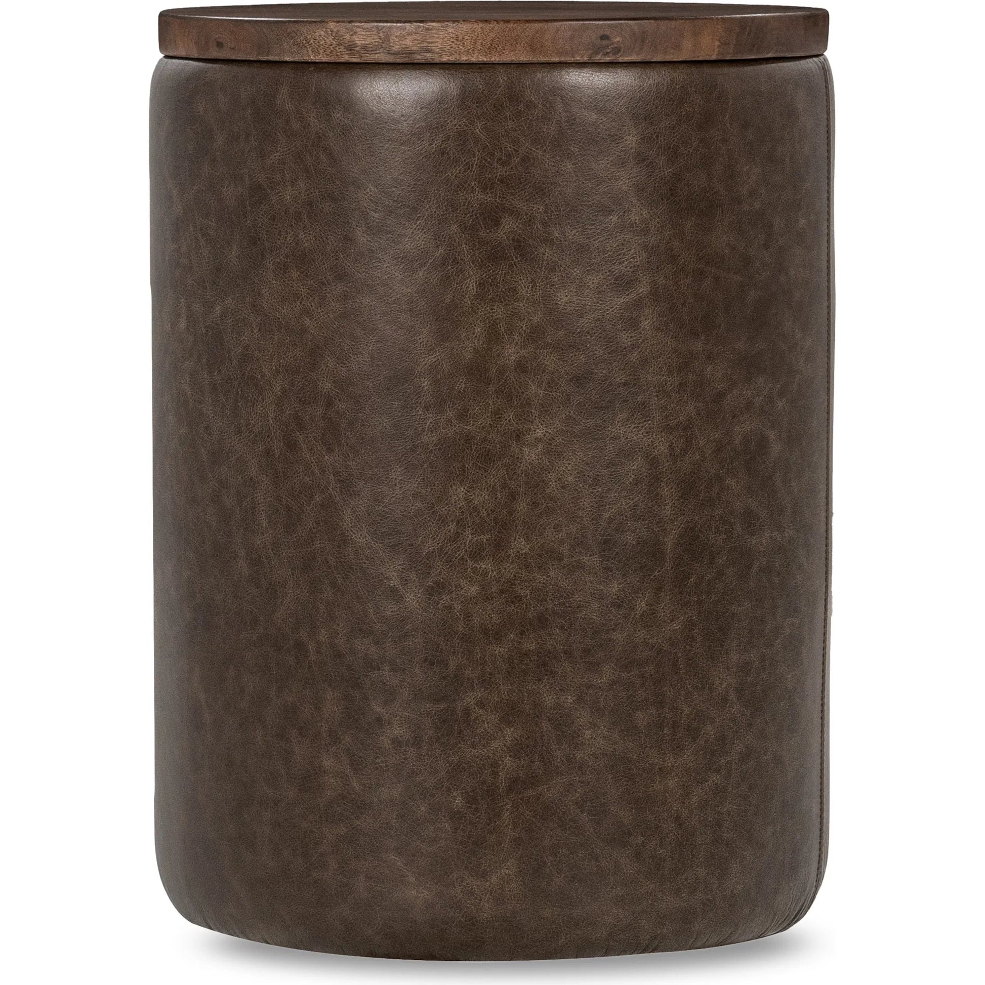 Andra Mango Wood Accent End Table by Classic Home. Made from mango wood, leather in a transitional style.