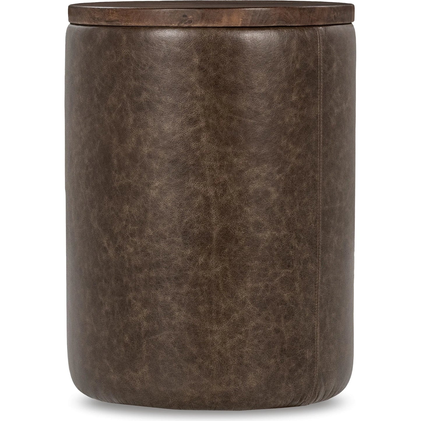 002 SI-2353778 | Primary Silo | Andra Mango Wood Accent End Table by Classic Home. Made from mango wood, leather in a transitional style.