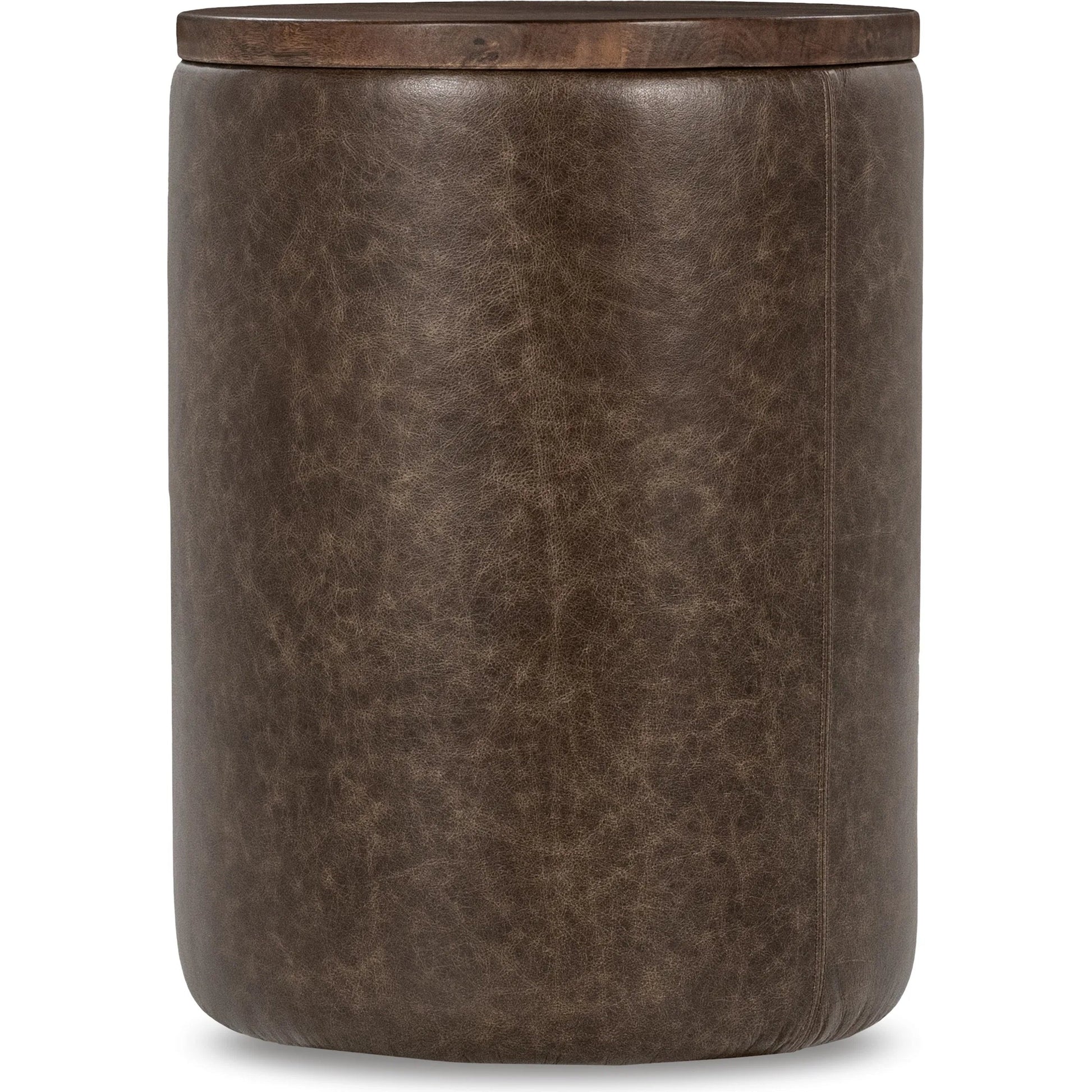 Andra Mango Wood Accent End Table by Classic Home. Made from mango wood, leather in a transitional style.