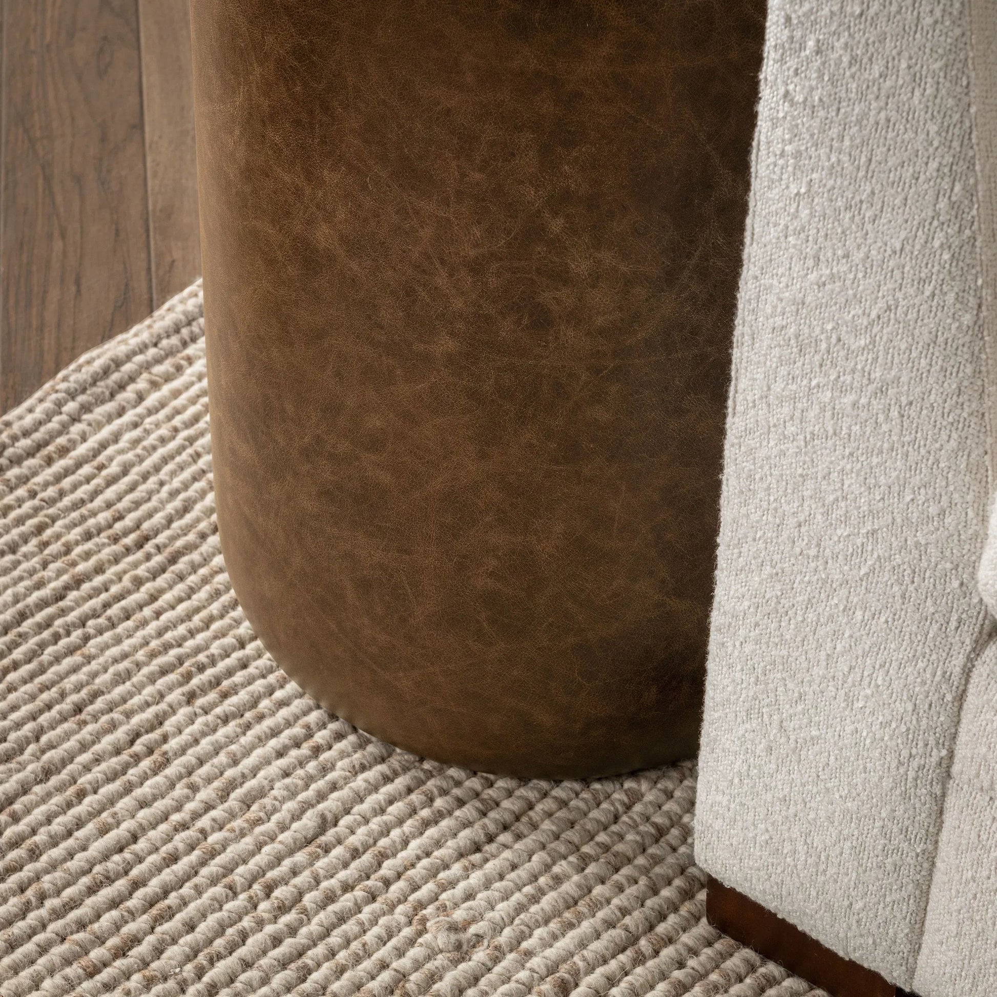 Andra Mango Wood Accent End Table by Classic Home. Made from mango wood, leather in a transitional style.