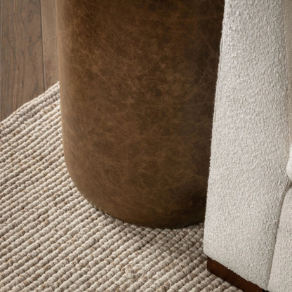 Andra Mango Wood Accent End Table by Classic Home. Made from mango wood, leather in a transitional style.