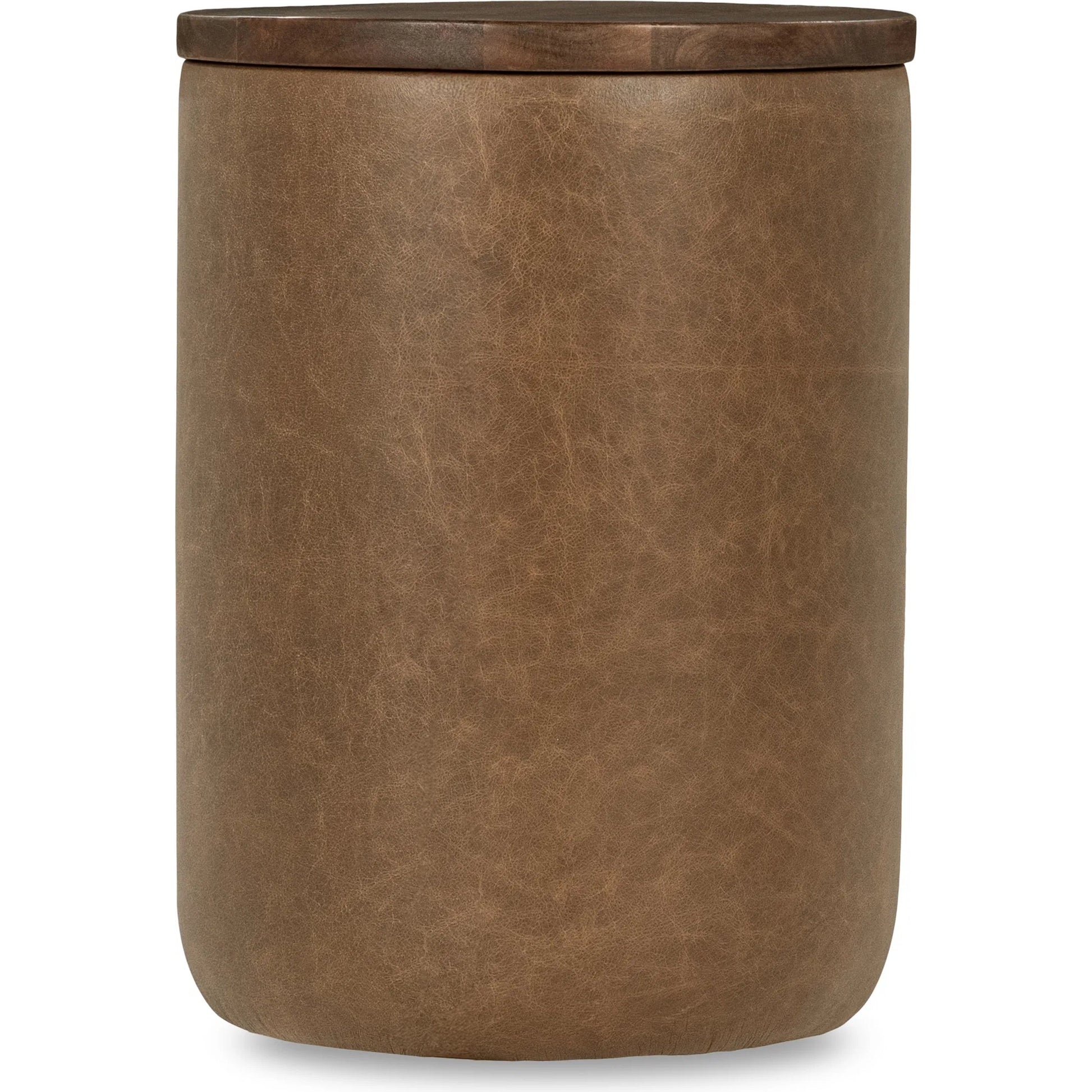 Andra Mango Wood Accent End Table by Classic Home. Made from mango wood, leather in a transitional style.