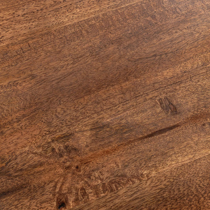 Andra Mango Wood Accent End Table by Classic Home. Made from mango wood, leather in a transitional style.