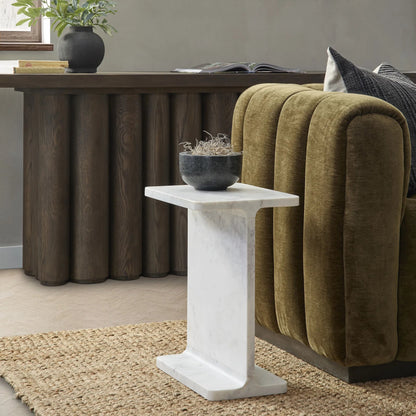 Delaney Accent Table by Classic Home. Made from marble in a transitional style.