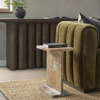 Delaney Accent Table by Classic Home. Made from marble in a transitional style.