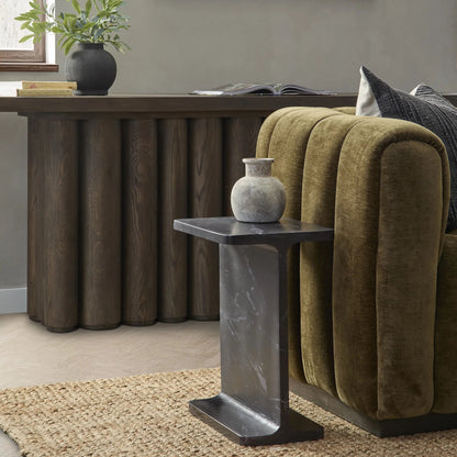 Delaney Accent Table by Classic Home. Made from marble in a transitional style.