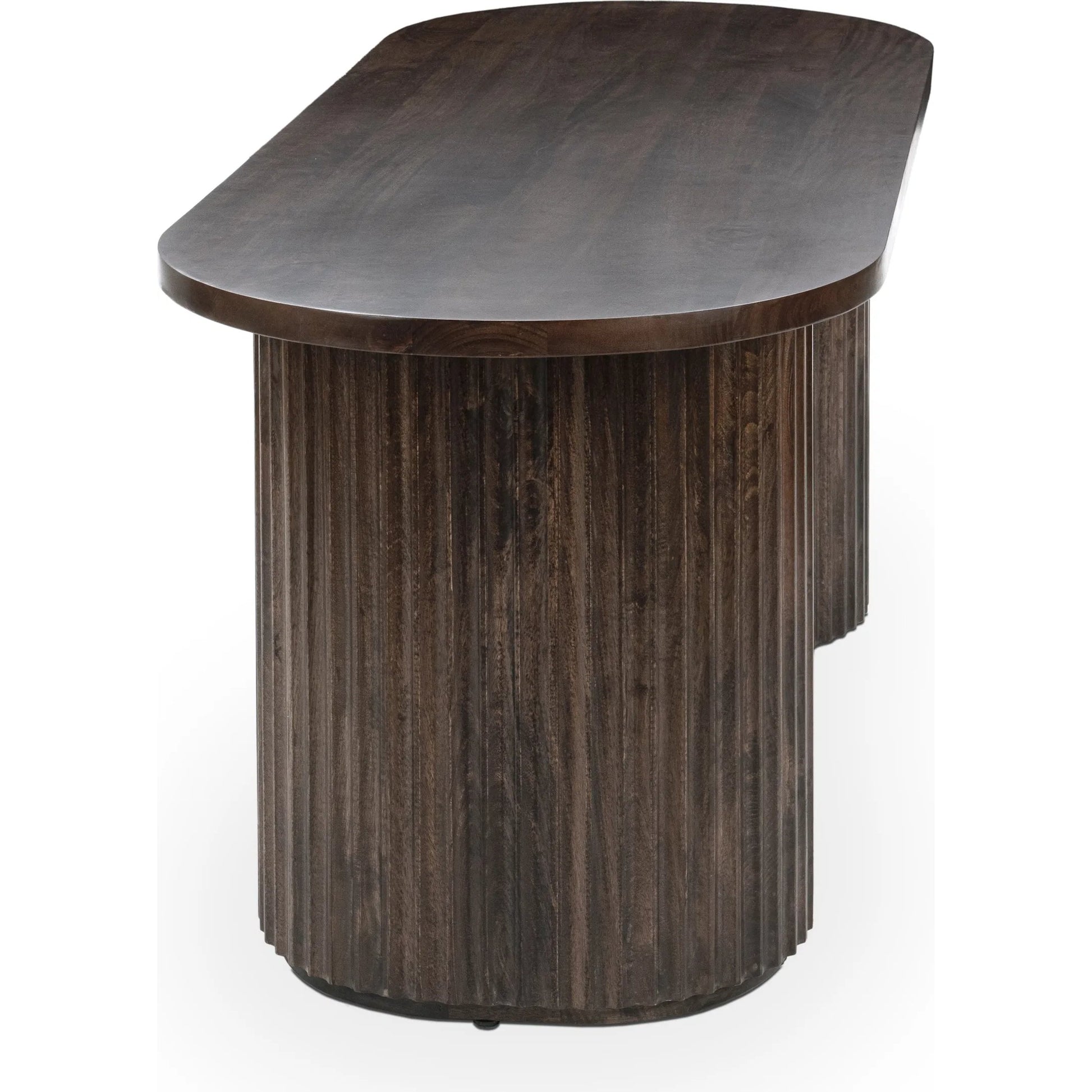 Redford Desk by Classic Home in kona brown. Made from mango wood in a traditional style.
