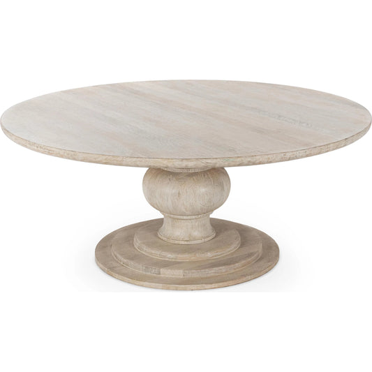 Hera Dining Table by Classic Home in cream wood. Made from mango wood in a transitional style.