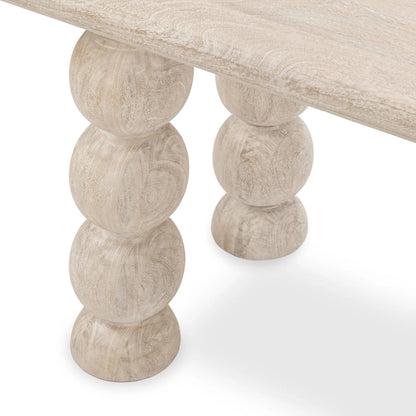Adir Desk by Classic Home in off white. Made from mango wood in a transitional style.
