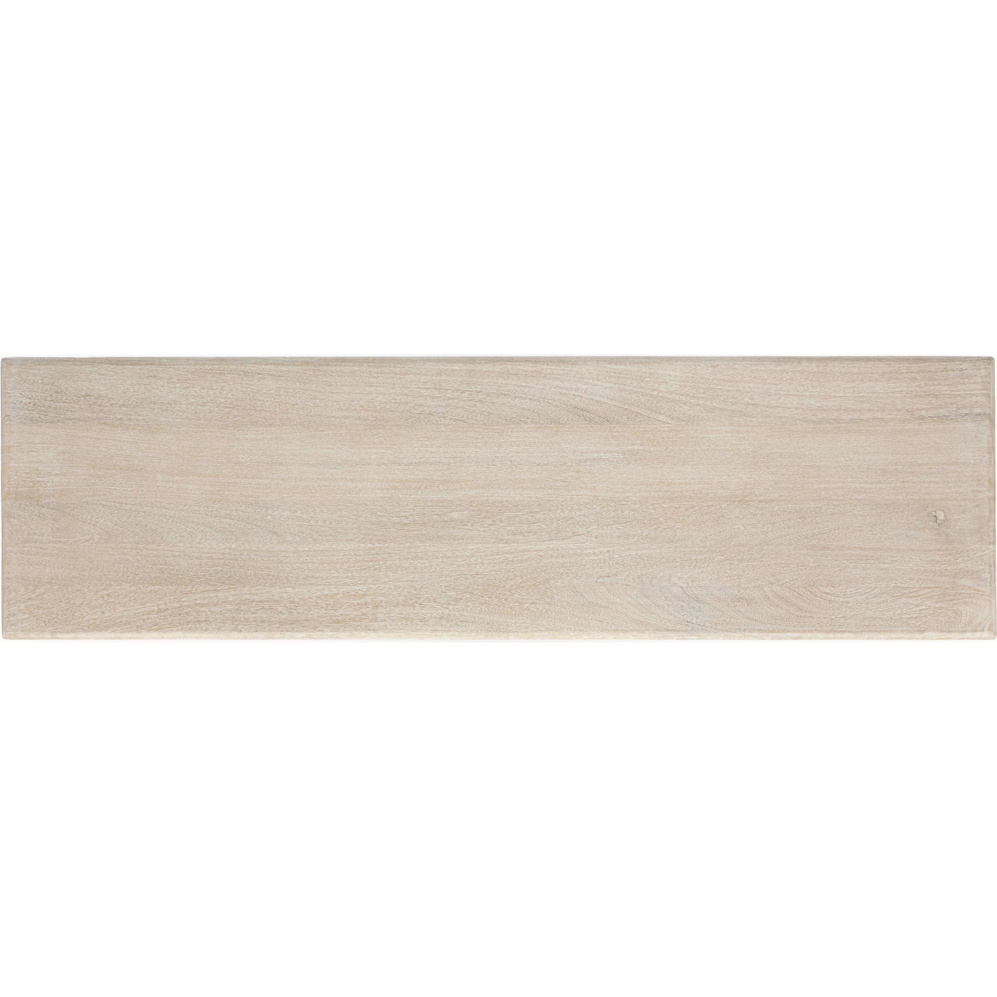 Adir Console Table by Classic Home in off white. Made from mango wood in a transitional style.