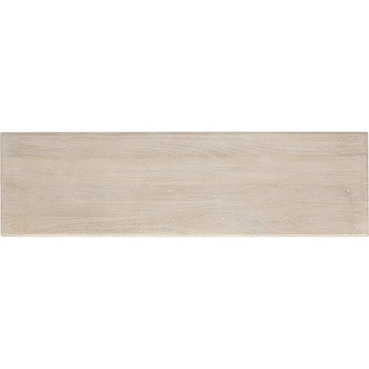 Adir Console Table by Classic Home in off white. Made from mango wood in a transitional style.