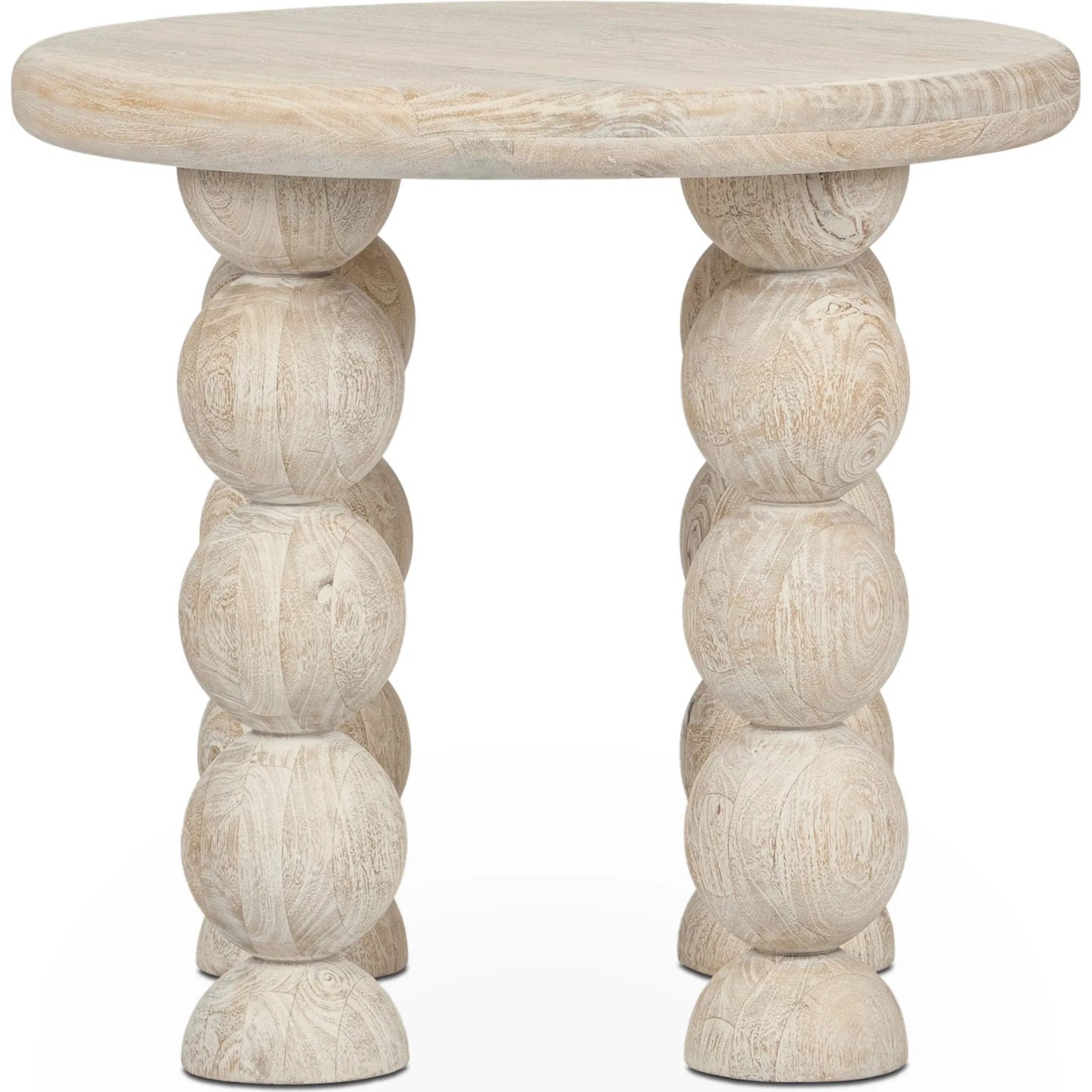002 SI-2518821 | Additional Silo | Adir End Table by Classic Home in off white. Made from mango wood in a transitional style.