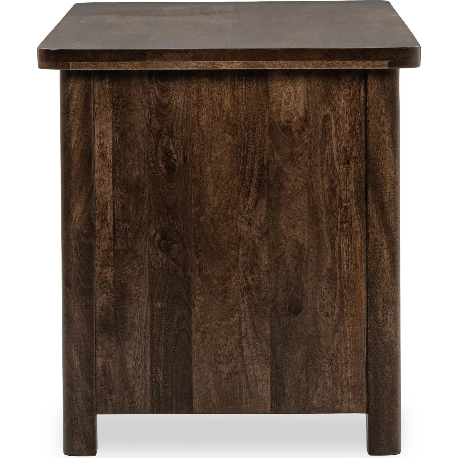 Norwood Desk by Classic Home in bark brown. Made from mango wood in a traditional style.