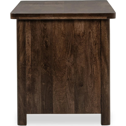 Norwood Desk by Classic Home in bark brown. Made from mango wood in a traditional style.