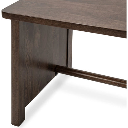 Norwood Desk by Classic Home in bark brown. Made from mango wood in a traditional style.
