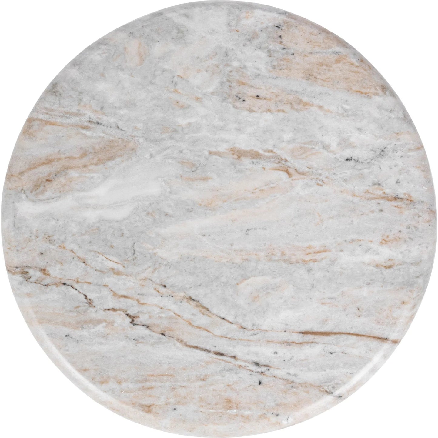 005 SI-2537872 | Additional Silo | Huxley Round Accent Table by Classic Home in rusty gray. Made from marble in a unique style.