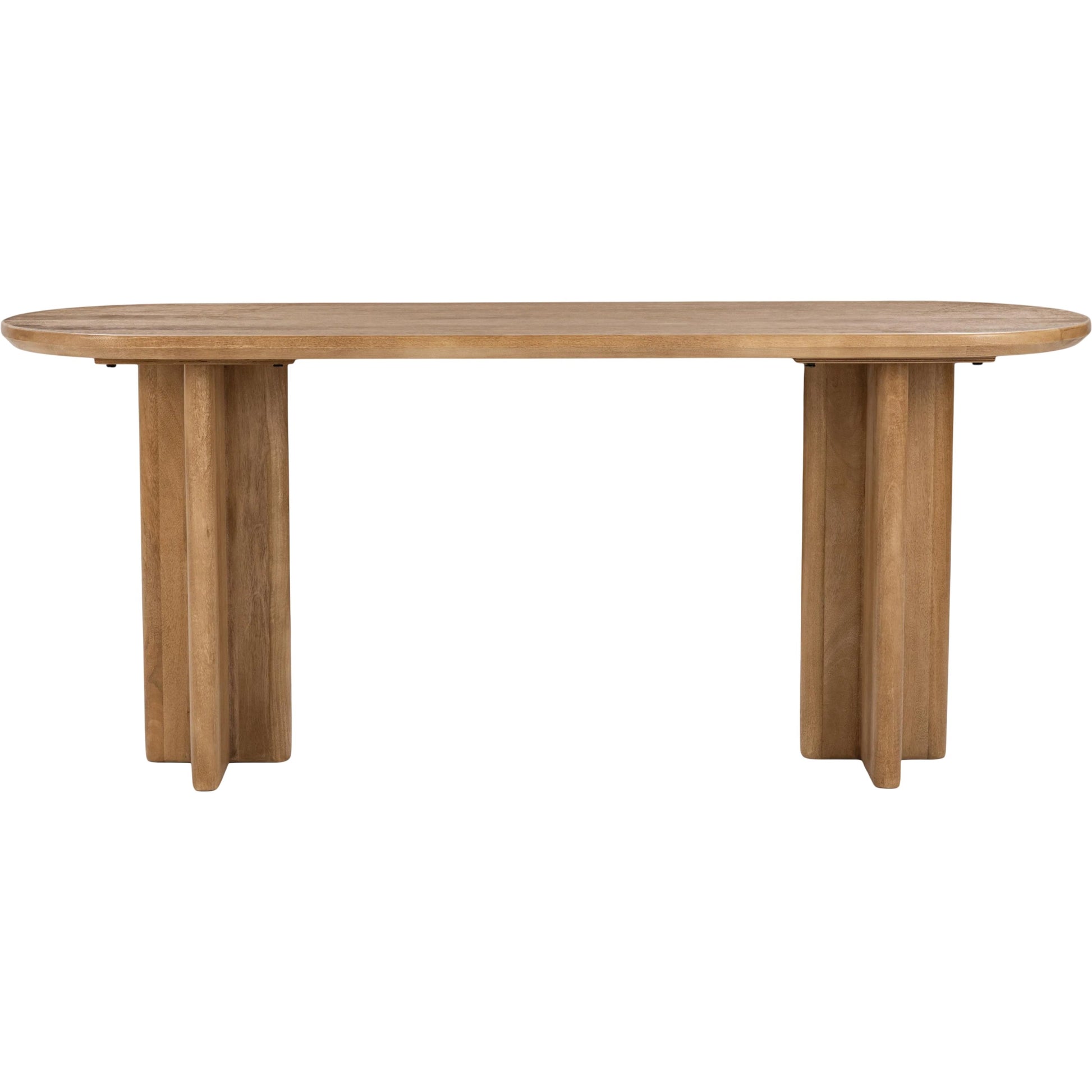 Montengo Solid Console Table by Classic Home in natural maple. Made from mango wood in a unique style.
