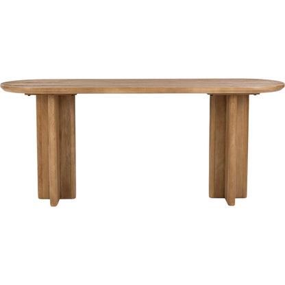Montengo Solid Console Table by Classic Home in natural maple. Made from mango wood in a unique style.