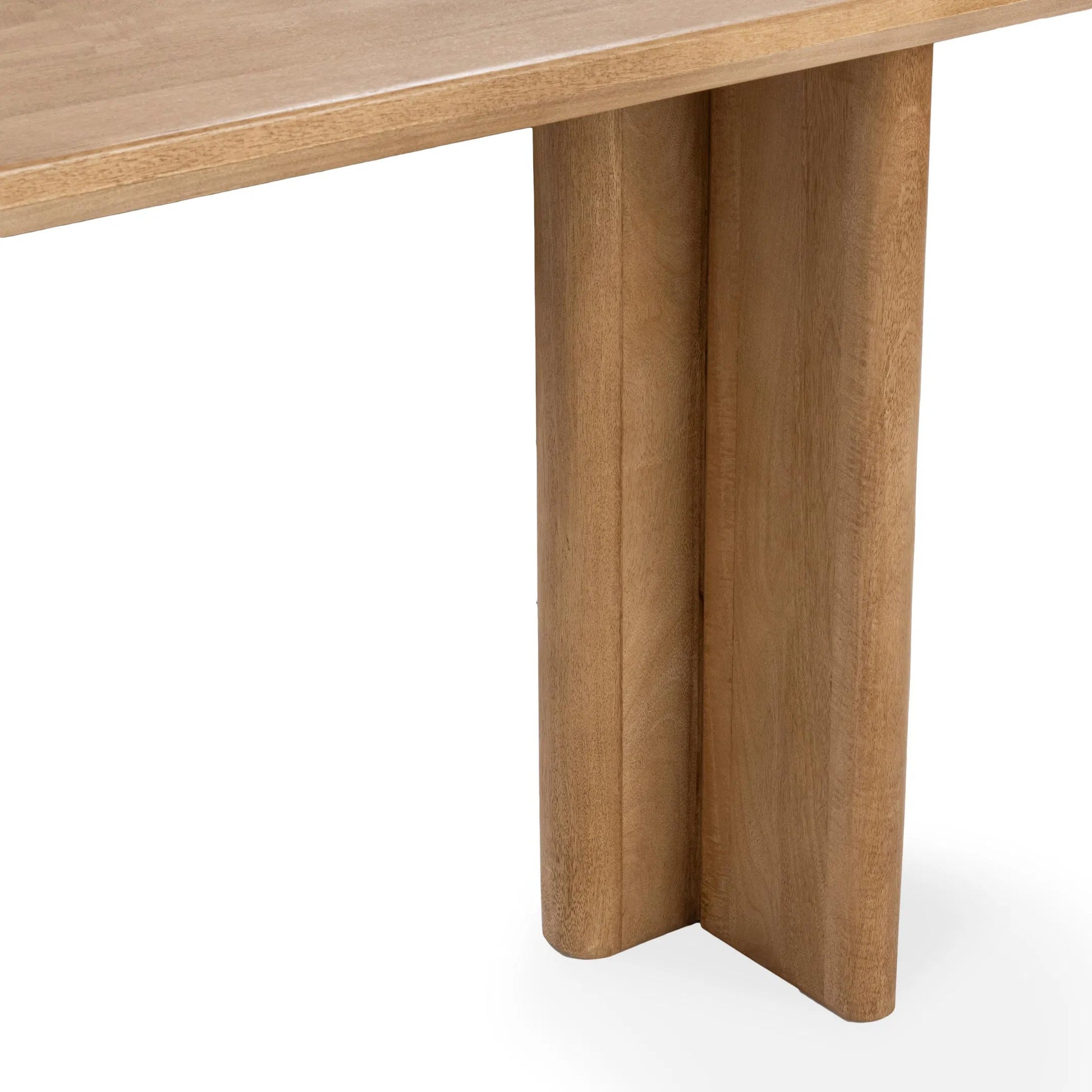 Montengo Solid Console Table by Classic Home in natural maple. Made from mango wood in a unique style.