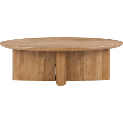 Montengo Solid Coffee Table by Classic Home in natural maple. Made from mango wood in a unique style.