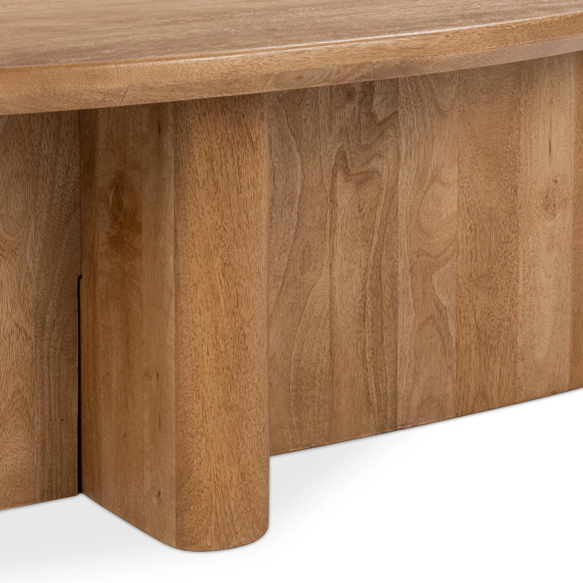 Montengo Solid Coffee Table by Classic Home in natural maple. Made from mango wood in a unique style.