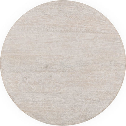 Hera End Table by Classic Home in creamwood. Made from mango wood in a unique style.