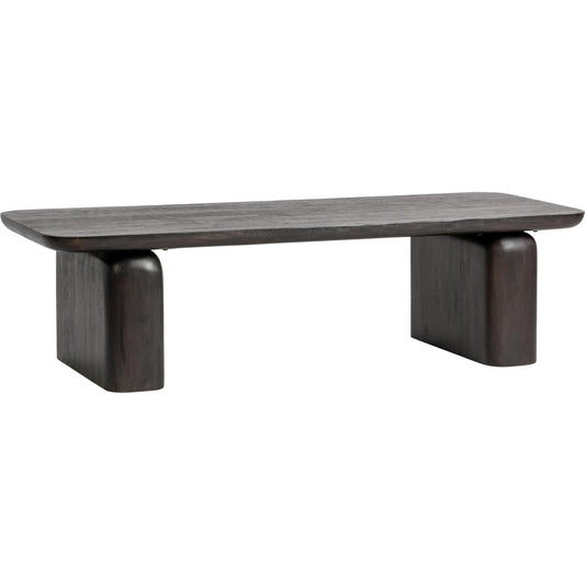 Chloe Coffee Table by Classic Home in brown. Made from mango wood in a modern style.