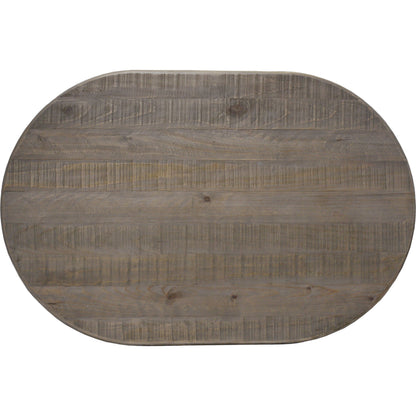 Maxwell Oval Pine Wood Dining Table by Kosas Home in natural. Made from pine wood in a cottage & farmhouse style.