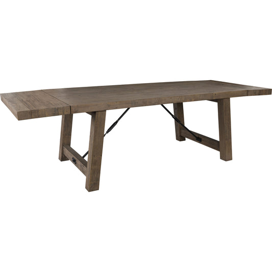 001 SR-897835 | Additional Silo | Tuscany Extension Dining Table by Kosas Home in desert gray. Made from reclaimed pine wood in a rustic style.