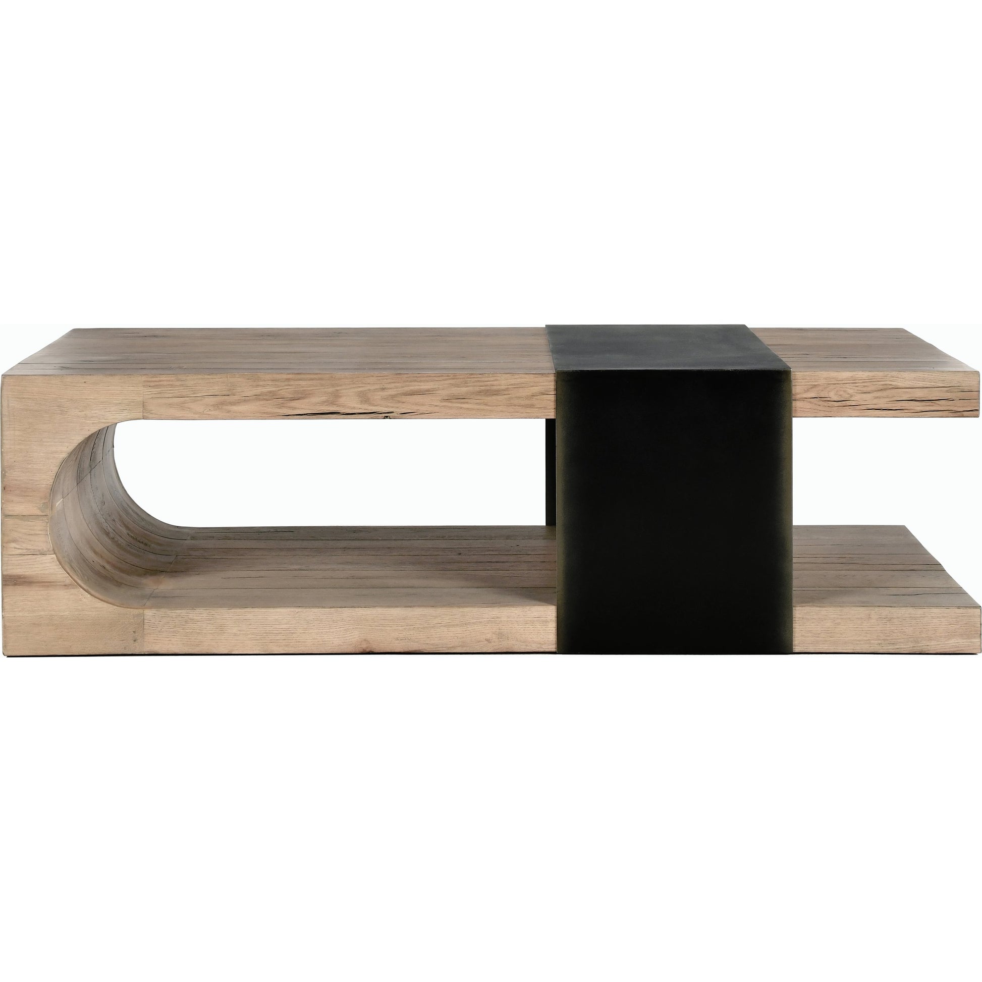 Danica Coffee Table by Classic Home. Made from reclaimed oak, metal in a modern style.