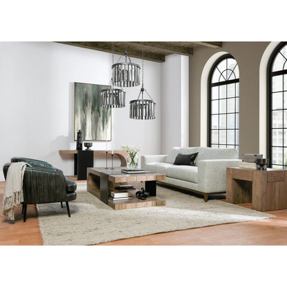 Danica Coffee Table by Classic Home. Made from reclaimed oak, metal in a modern style.