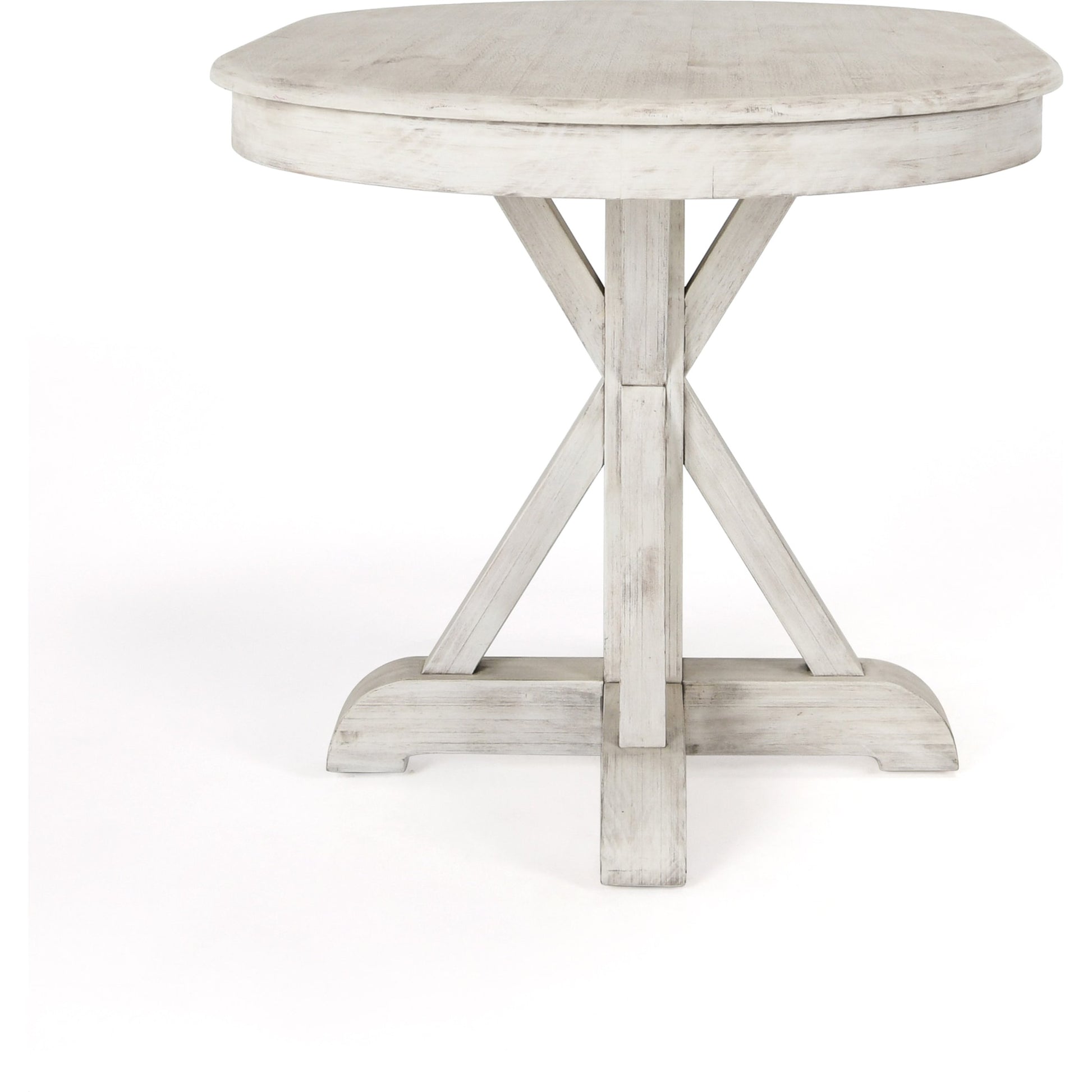 Maxwell Oval Pine Wood Dining Table by Kosas Home in natural. Made from pine wood in a cottage & farmhouse style.