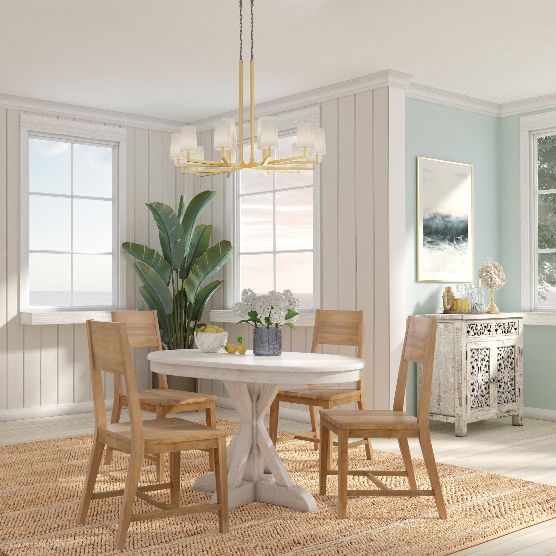 Maxwell Oval Pine Wood Dining Table by Kosas Home in natural. Made from pine wood in a cottage & farmhouse style.