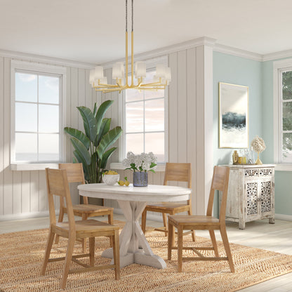 Maxwell Oval Pine Wood Dining Table by Kosas Home in natural. Made from pine wood in a cottage & farmhouse style.