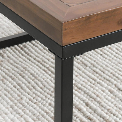 Chantel Coffee Table by Kosas Home in pine. Made from pine wood in a modern style.
