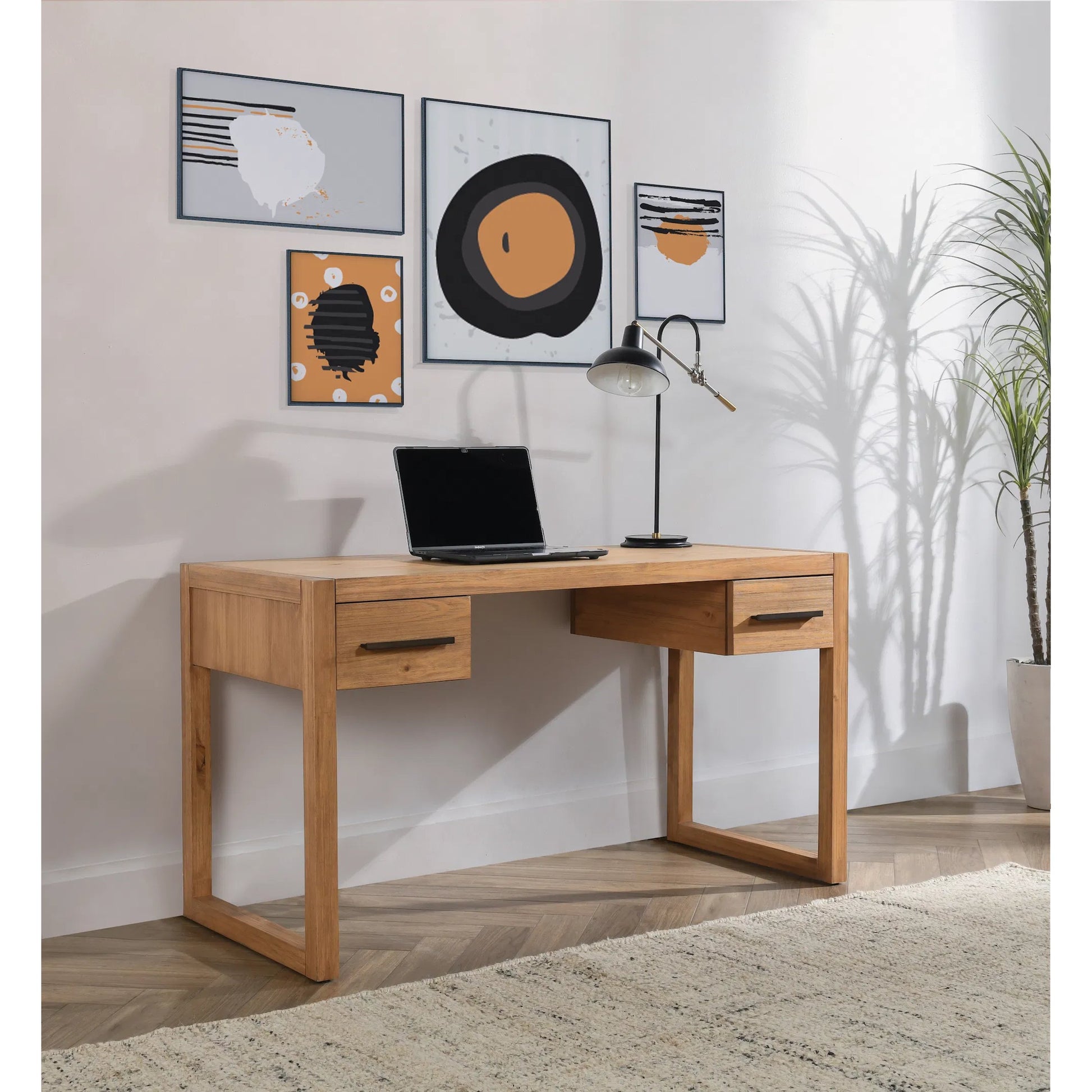 Fenmore Desk by Kosas Home. Made from pine wood in a unique style.
