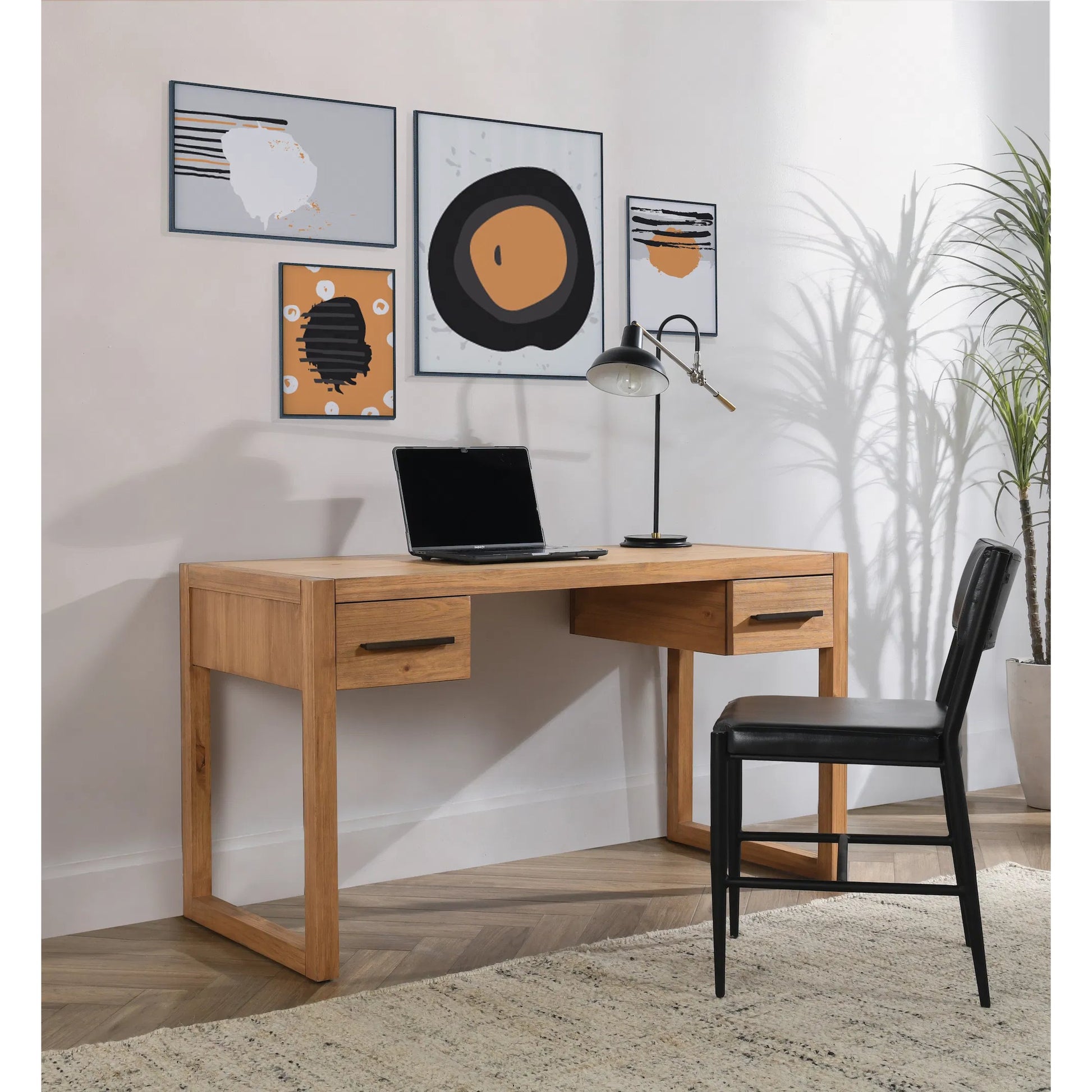 Fenmore Desk by Kosas Home. Made from pine wood in a unique style.
