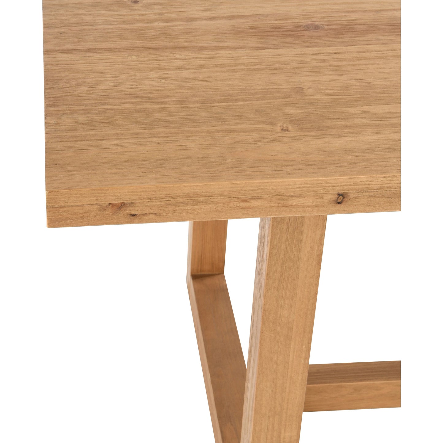 003 SI-2007478 | Closeup | Fenmore Dining Table by Kosas Home. Made from pine wood in a modern style.