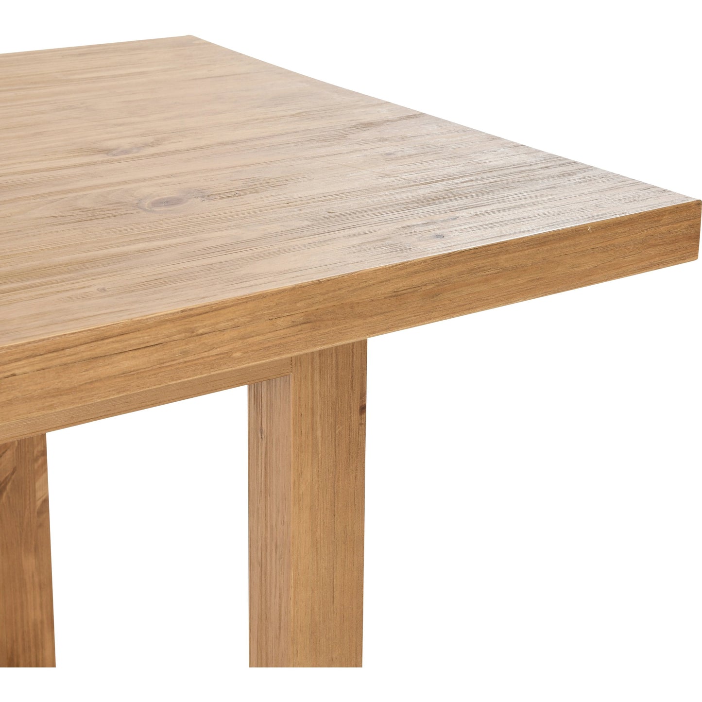 006 SI-2007478 | Closeup | Fenmore Dining Table by Kosas Home. Made from pine wood in a modern style.