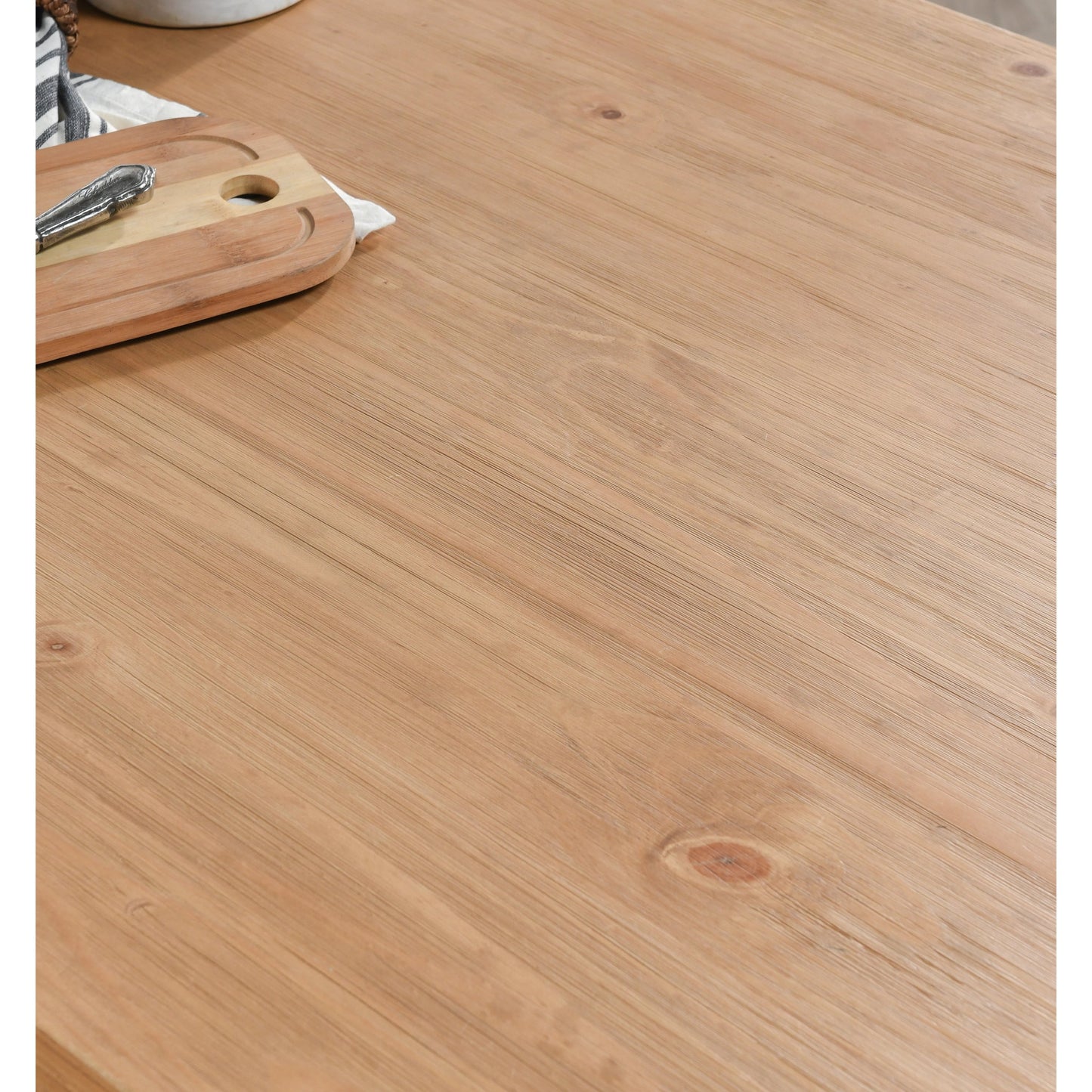 005 SI-2007478 | Closeup | Fenmore Dining Table by Kosas Home. Made from pine wood in a modern style.