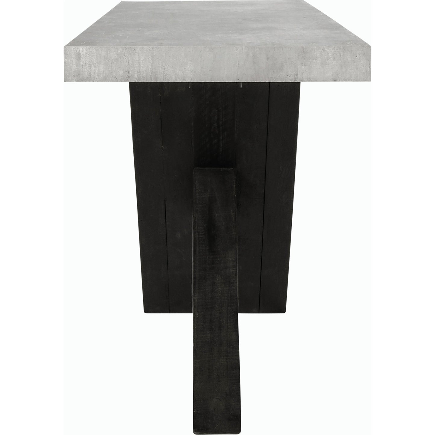 003 SI-2162576 | Additional Silo | Durant Console Table by Classic Home in black, grey. Made from concrete laminate, reclaimed pine in a modern style.