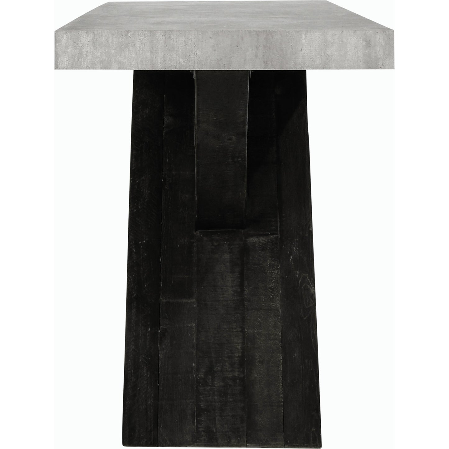 004 SI-2162576 | Additional Silo | Durant Console Table by Classic Home in black, grey. Made from concrete laminate, reclaimed pine in a modern style.