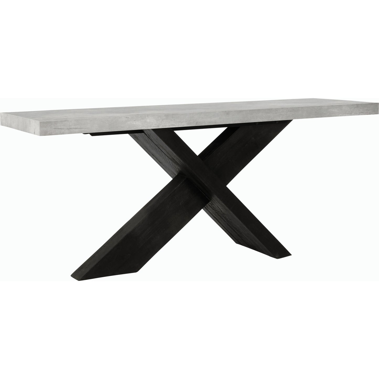 001 SI-2162576 | Primary Silo | Durant Console Table by Classic Home in black, grey. Made from concrete laminate, reclaimed pine in a modern style.