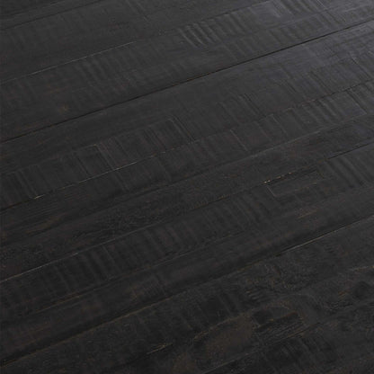 Larson Dining Table by Classic Home in black, classic brass. Made from pine wood in a modern style.