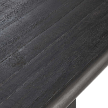 Larson Dining Table by Classic Home in black, classic brass. Made from pine wood in a modern style.