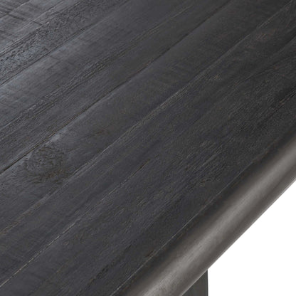 Larson Dining Table by Classic Home in black, classic brass. Made from pine wood in a modern style.